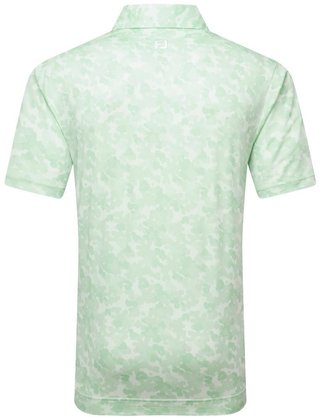 FootJoy Pop Camo Lisle męskie polo, pistachio