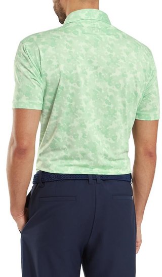 FootJoy Pop Camo Lisle męskie polo, pistachio