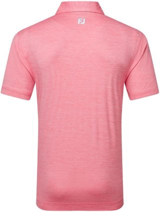 FootJoy Heather Lisle with Trim męskie polo, różowy