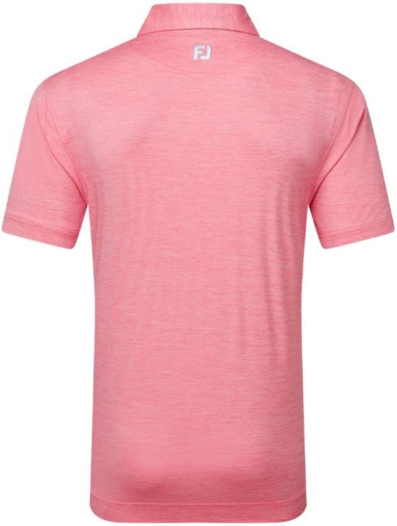 FootJoy Heather Lisle with Trim męskie polo, różowy