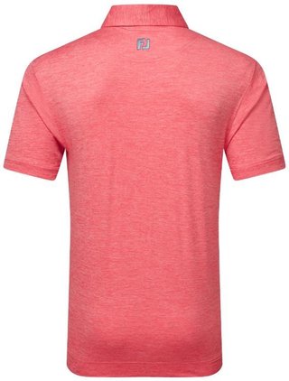 FootJoy Heather Lisle with Trim męskie polo, hibiscus