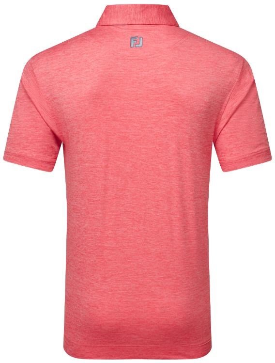 FootJoy Heather Lisle with Trim męskie polo, hibiscus