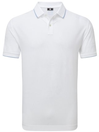 FootJoy Tipped Pique męskie polo, białe