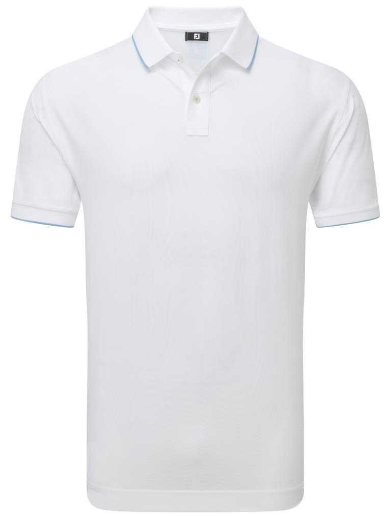 FootJoy Tipped Pique męskie polo, białe