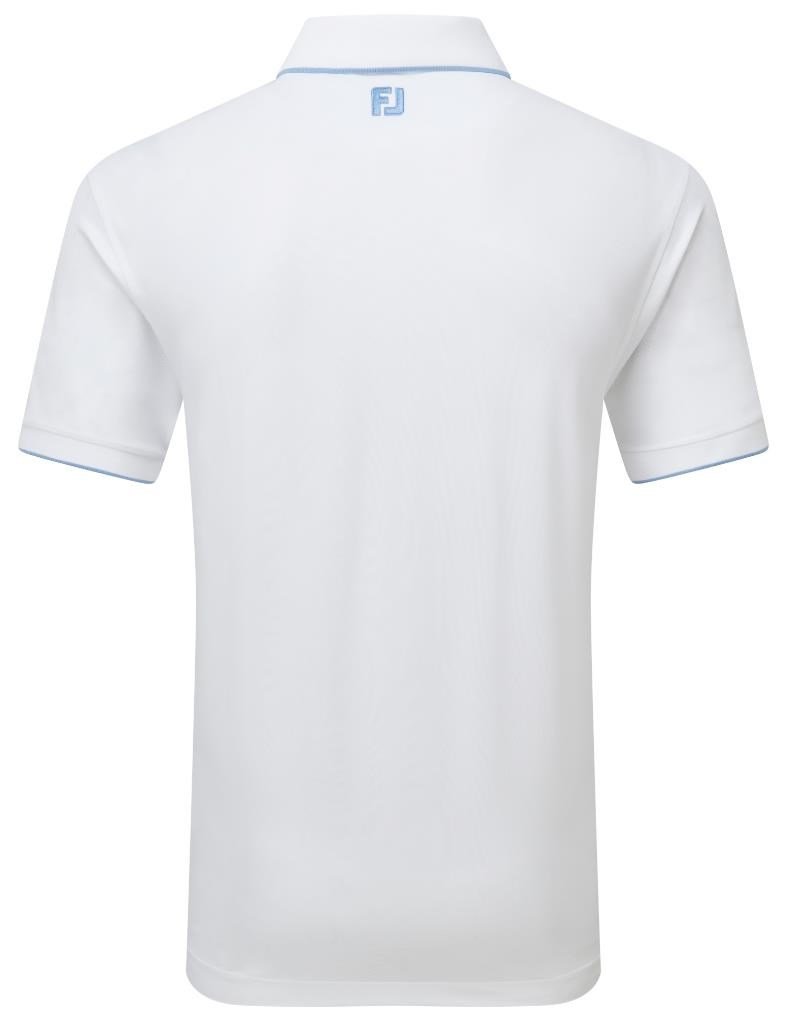 FootJoy Tipped Pique męskie polo, białe