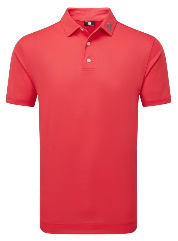 FootJoy Stretch Pique Solid męskie polo, hibiscus