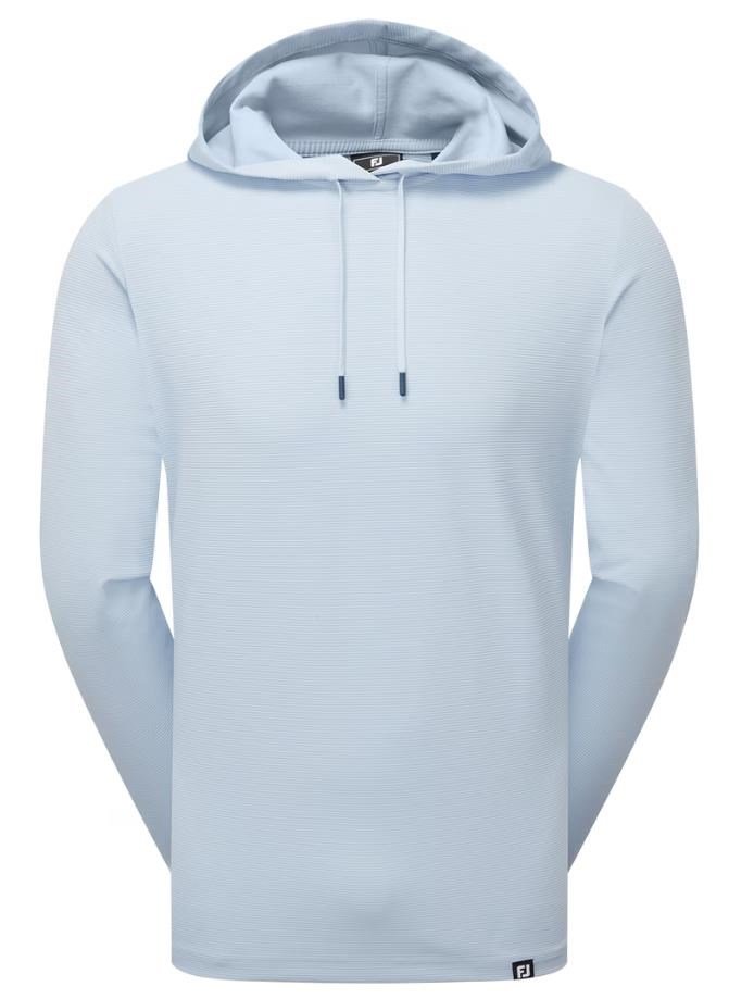 FootJoy Ottoman Jacquard Hoodie męska bluza, skyway