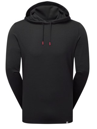 FootJoy Ottoman Jacquard Hoodie męska bluza, czarna