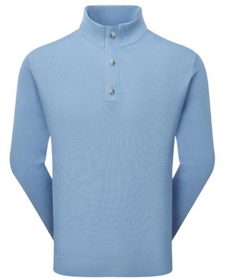 FootJoy Drirelease Button Placket męski sweter, niebieski