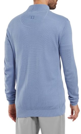 FootJoy Drirelease Button Placket męski sweter, niebieski