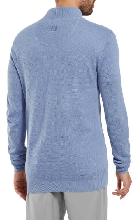 FootJoy Drirelease Button Placket męski sweter, niebieski