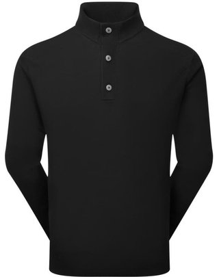 FootJoy Drirelease Button Placket męski sweter, czarne