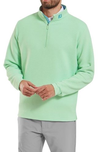FootJoy Quilt Texture Chill-Out męska bluza, jasnozielony
