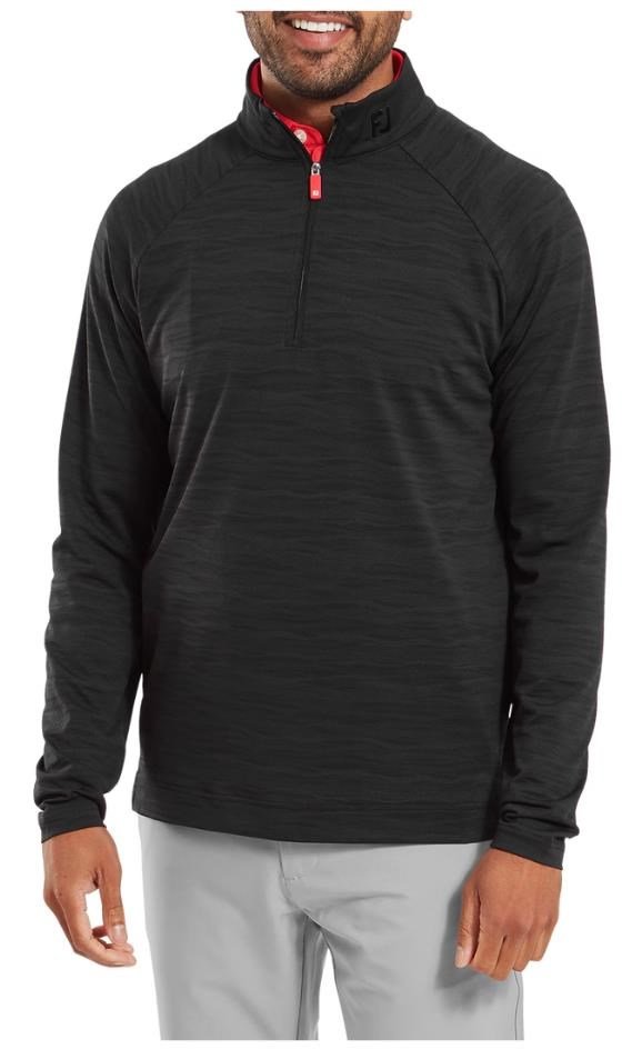 FootJoy Wave Jacquard Chill-Out męska bluza, czarna