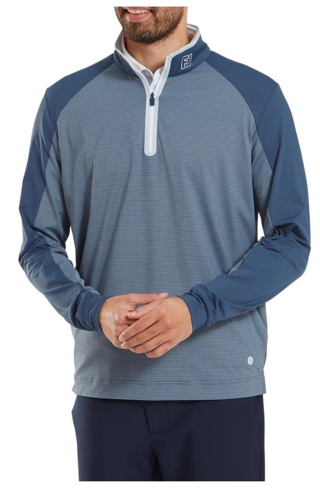 FootJoy TempoSeries Mixed Texture Chill-Out męska bluza, granatowy