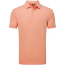 FootJoy Stretch Pique Solid Athletic Fit męskie polo, papaya