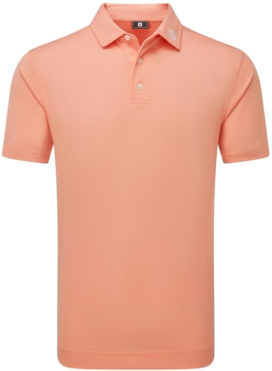FootJoy Stretch Pique Solid Athletic Fit męskie polo, papaya