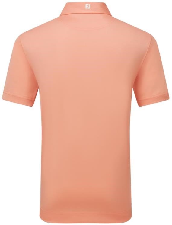 FootJoy Stretch Pique Solid Athletic Fit męskie polo, papaya