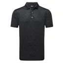 FootJoy Painted Floral Lisle męskie polo, czarne