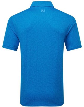 FootJoy Painted Floral Lisle męskie polo, niebieski