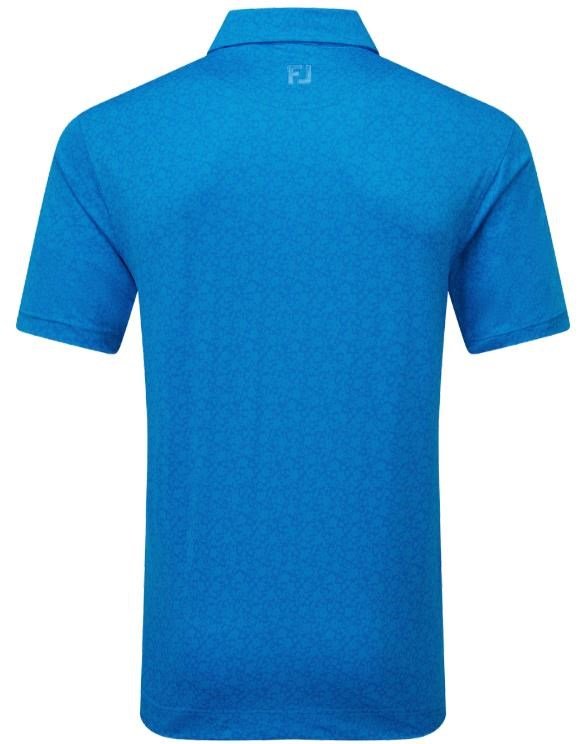 FootJoy Painted Floral Lisle męskie polo, niebieski