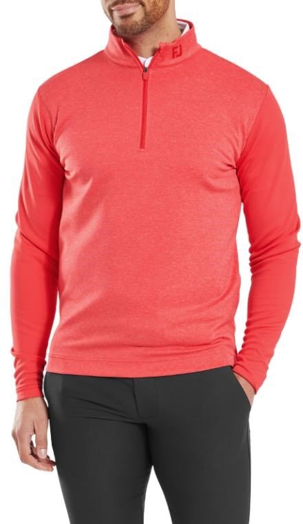 FootJoy Tonal Heather Chill-Out męska bluza, czerwony