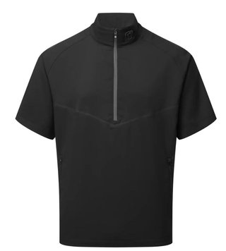 FootJoy Zephyr Short Sleeve Windshirt męska kurtka z krótkim rękawem, czarna