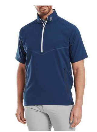 FootJoy Zephyr Windshirt męska kurtka z krótkim rękawem, granatowa