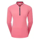 FootJoy 1/4-Zip LS Sun Protection koszulka damska z długim rękawem, pink lemonade