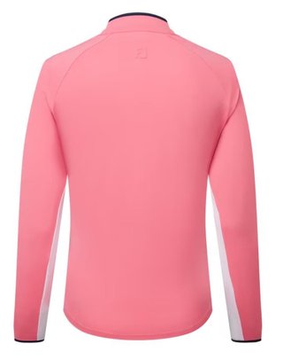 FootJoy 1/4-Zip LS Sun Protection koszulka damska z długim rękawem, pink lemonade