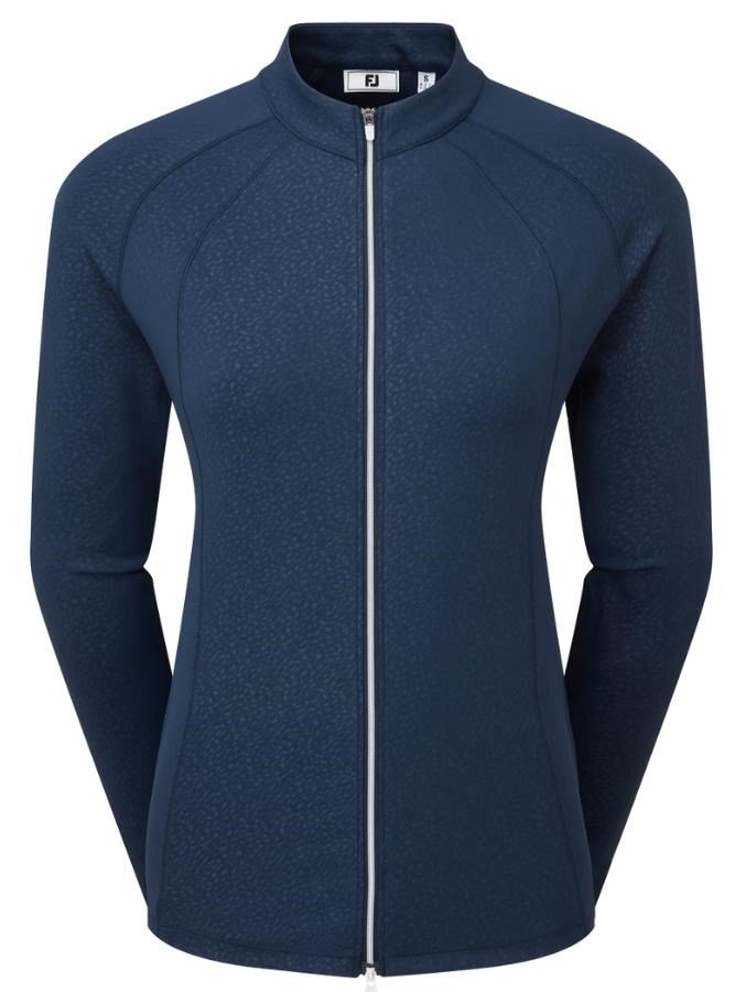 FootJoy Embossed Full-Zip Midlayer damska bluza, granatowa