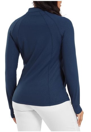 FootJoy Embossed Full-Zip Midlayer damska bluza, granatowa