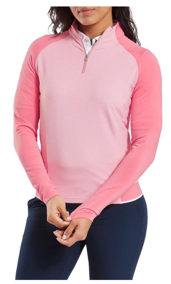 FootJoy 1/4-Zip Midlayer damska bluza, różowa