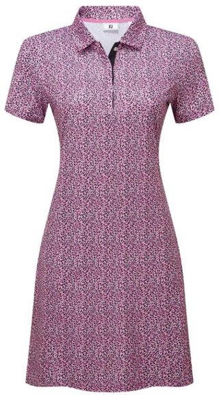 FootJoy Animal Print sukienka golfowa, różowy/czarne
