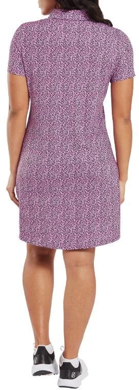 FootJoy Animal Print sukienka golfowa, różowy/czarne