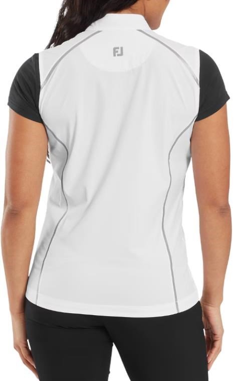 Footjoy ThermoSeries Full-Zip damska kamizelka, biały/srebrny