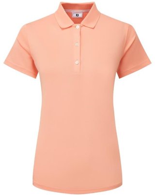 FootJoy Stretch Pique Solid damskie polo, papaya
