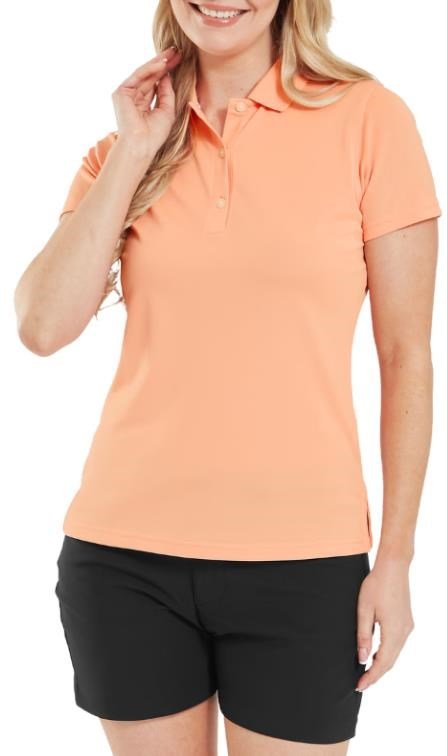 FootJoy Stretch Pique Solid damskie polo, papaya