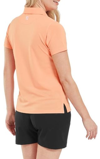 FootJoy Stretch Pique Solid damskie polo, papaya