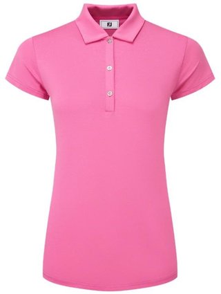FootJoy Cap Sleeve Lisle damskie polo, różowy