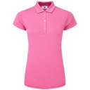 FootJoy Cap Sleeve Lisle damskie polo, różowy