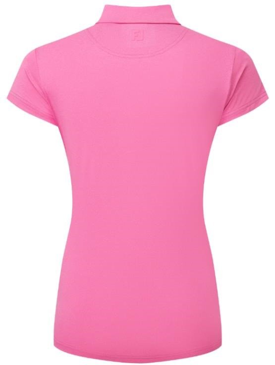 FootJoy Cap Sleeve Lisle damskie polo, różowy