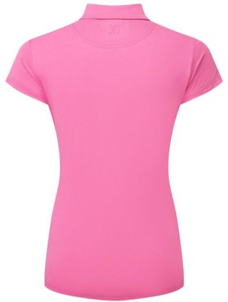 FootJoy Cap Sleeve Lisle damskie polo, różowy