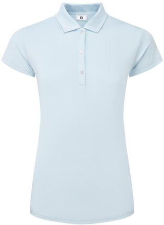 FootJoy Cap Sleeve Lisle damskie polo, skyway