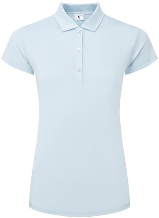 FootJoy Cap Sleeve Lisle damskie polo, skyway