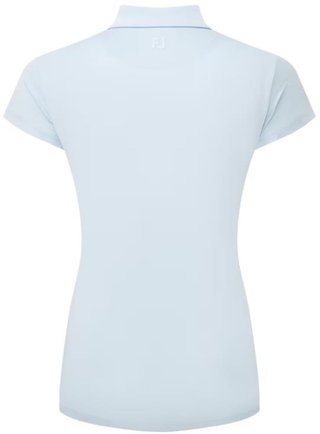 FootJoy Cap Sleeve Lisle damskie polo, skyway