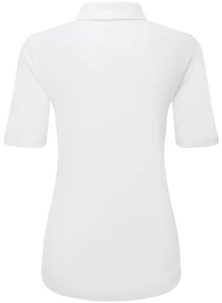 FootJoy Half Sleeve Ruched Lisle damskie polo, biały
