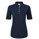 FootJoy Half Sleeve Ruched Lisle damskie polo, granatowe