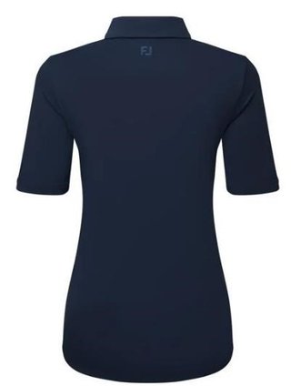 FootJoy Half Sleeve Ruched Lisle damskie polo, granatowe