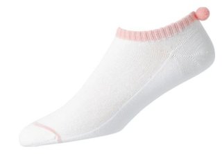FootJoy ProDry Pom-Pom damskie skarpetki, 1para, białe